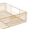CosmoLiving by Cosmopolitan Gold Metal Contemporary Tray Set